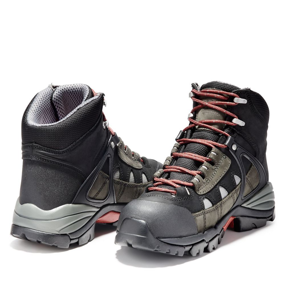 Bocanci De Muncă Timberland Barbati Negrii/Masline Verzi - Pro® Hyperion 6\" Soft Toe - Romania - TYM